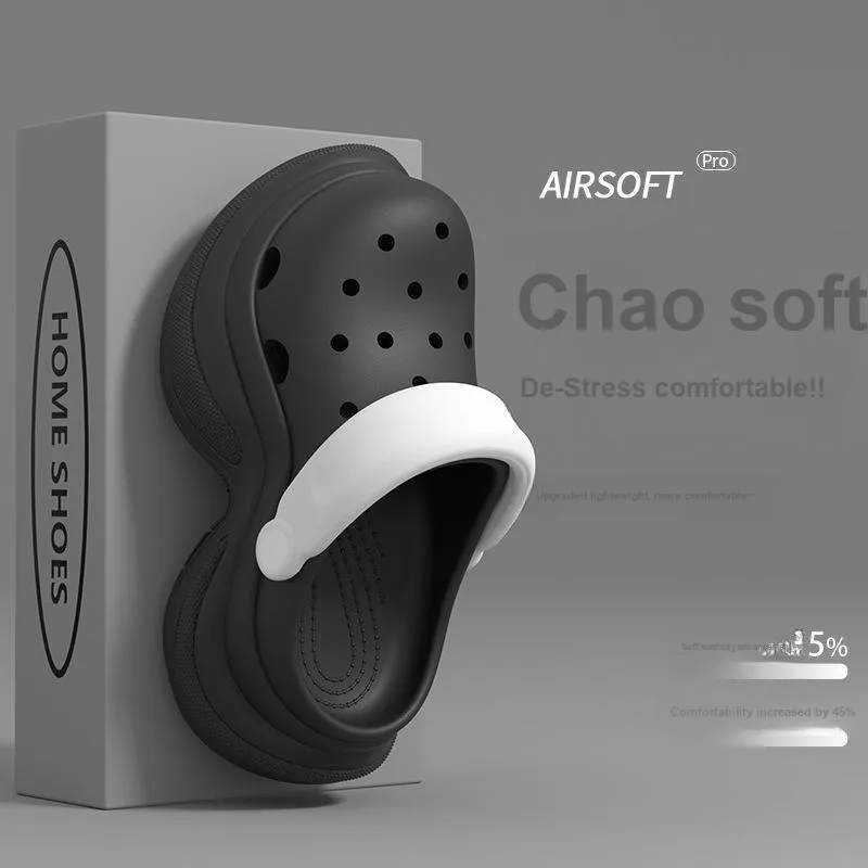 ECAC Closed Toe Slippers Clogs For Women's Summer, Breathable, Lazy Platform, Slip Resistant Beach Sandals-2