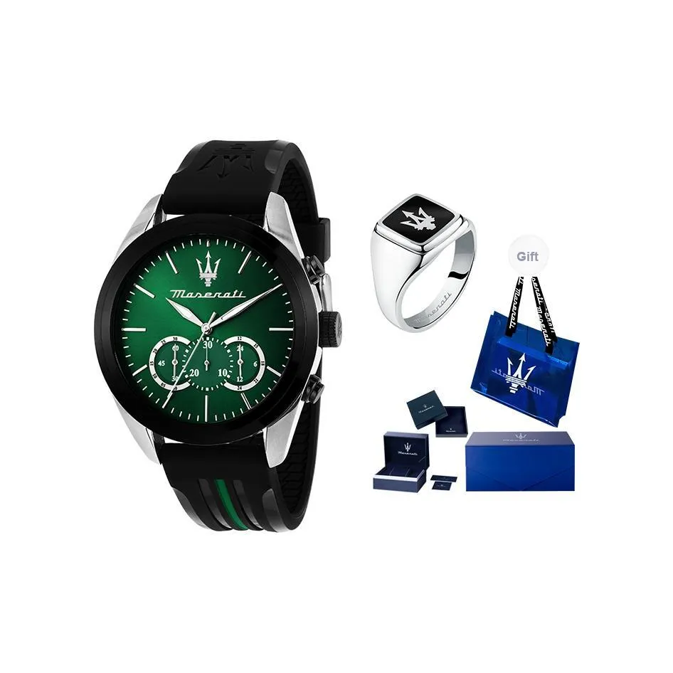 Maserati Мужские часы Кварцевый механизм Зеленый циферблат