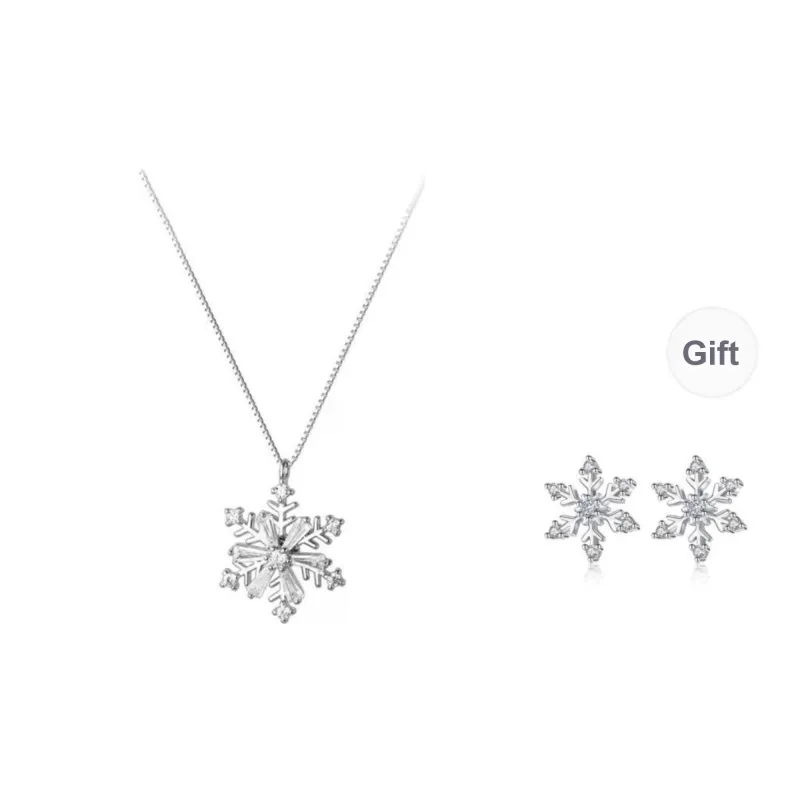HANYUDIE S925 Silver Necklace Anniversary Of Love Women's-0