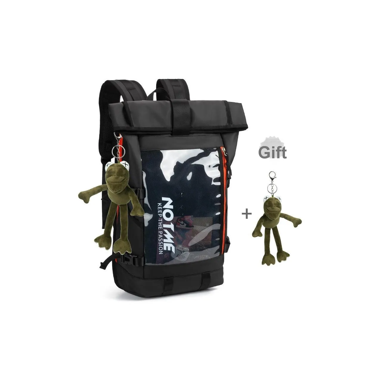 NOT ME Нейлон Рюкзак Стандартный Унисекс Крутой Черный