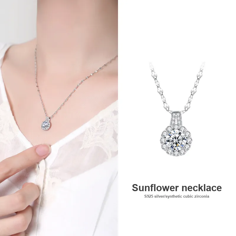 DIHUAJI S925 Silver Necklaces Women's-4
