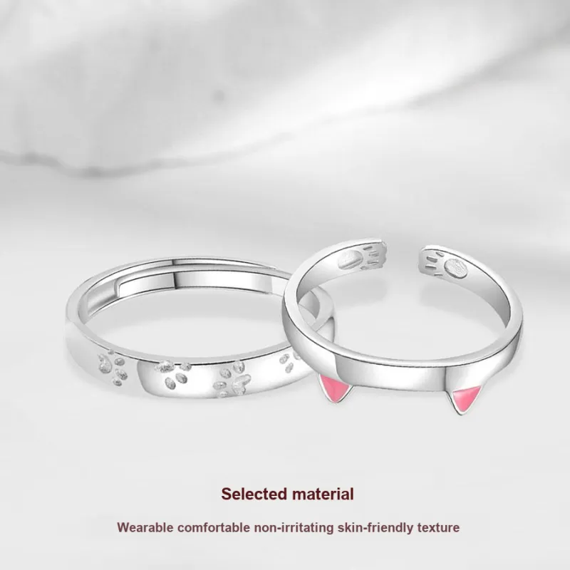 Master Kim Niche Romantic Design Advanced Love Confession Adjustable Opening Ring Unisex-4