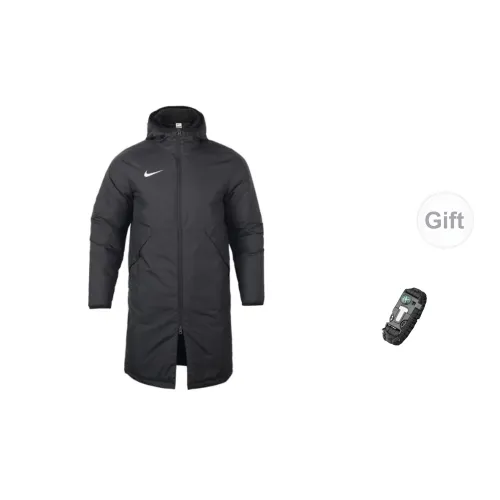 Nike Puffer Jackets Men Black Puffer Jackets With Free Wristband