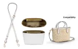 [Clothing Sets]Sand White Crossbody Shoulder Strap+DuPont Paper Liner
