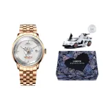 Silver Dial-Gold Steel Band