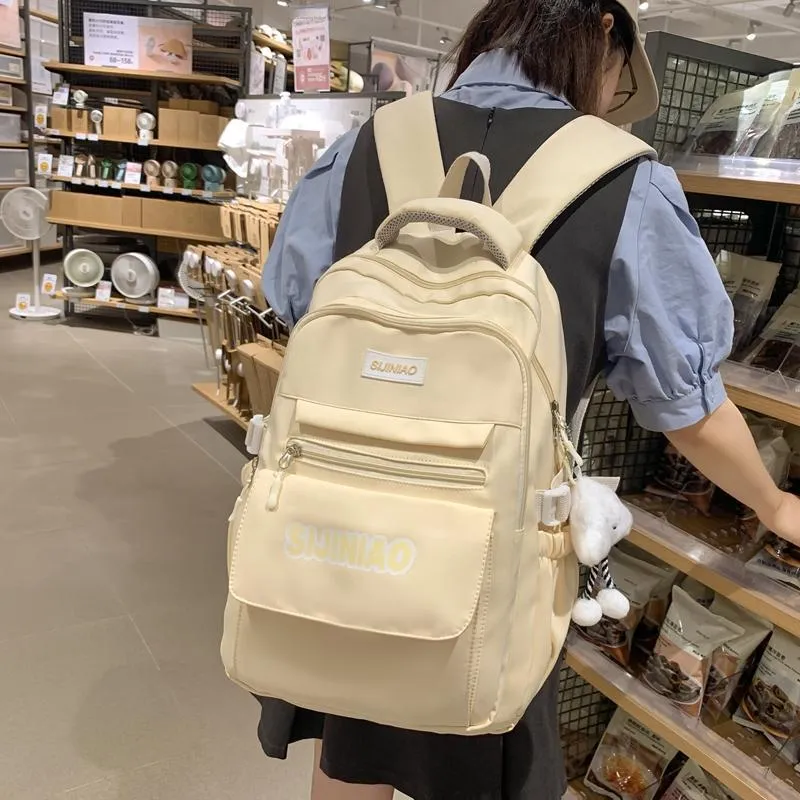 Alcohol Dragon Nylon Backpack Regular Unisex Multicolor-17