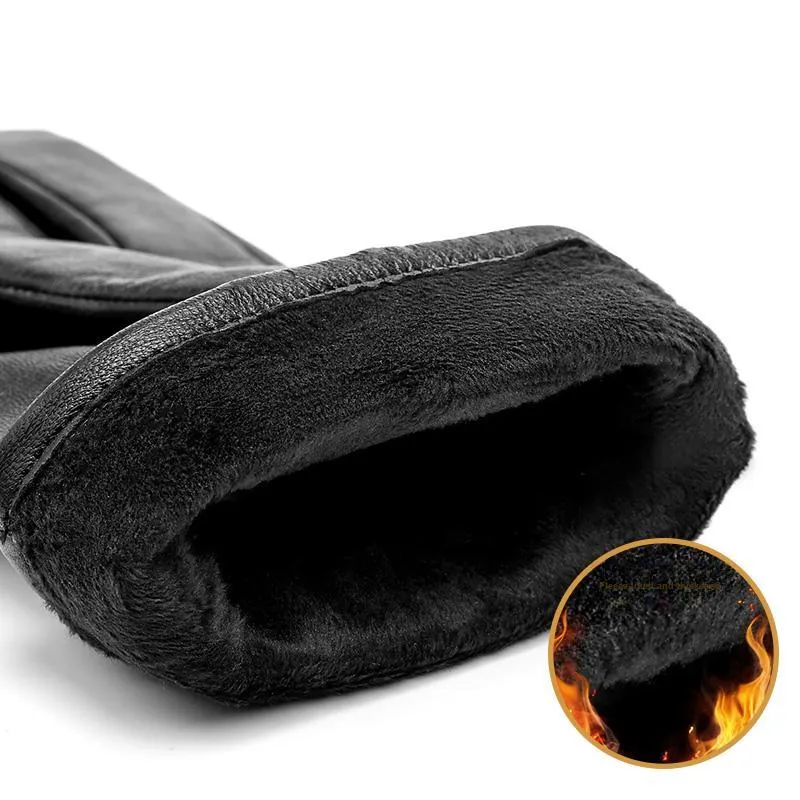 BISON DENIM Sheepskin Gloves Unisex-3