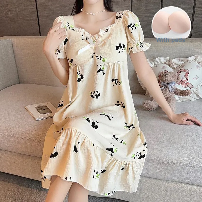 Ta Yan Nightgown Women's Apricot-1