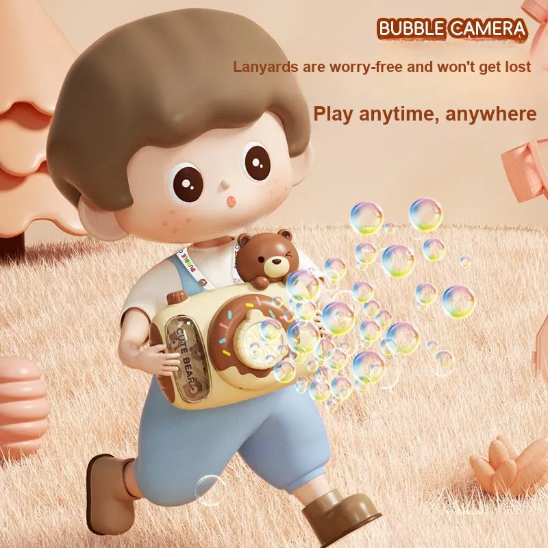 TEMI Fully Automatic Cartoon Camera With Electric Light, Non Leakage Design Bubble Machines-8
