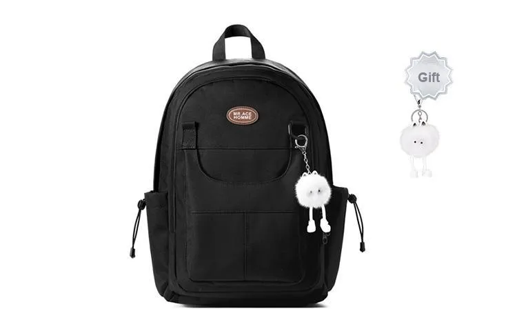 MR.ACE HOMME Polyester Backpack Regular Unisex Deep Sea Green/Chocolate Gray/Misty Purple Gray/Sweet Cool Black-18