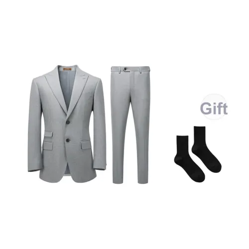 G·Mons Бизнес-костюм мужской цвет голубой серый