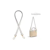 [Leather Strap]Sand White Underarm One Shoulder 65cm