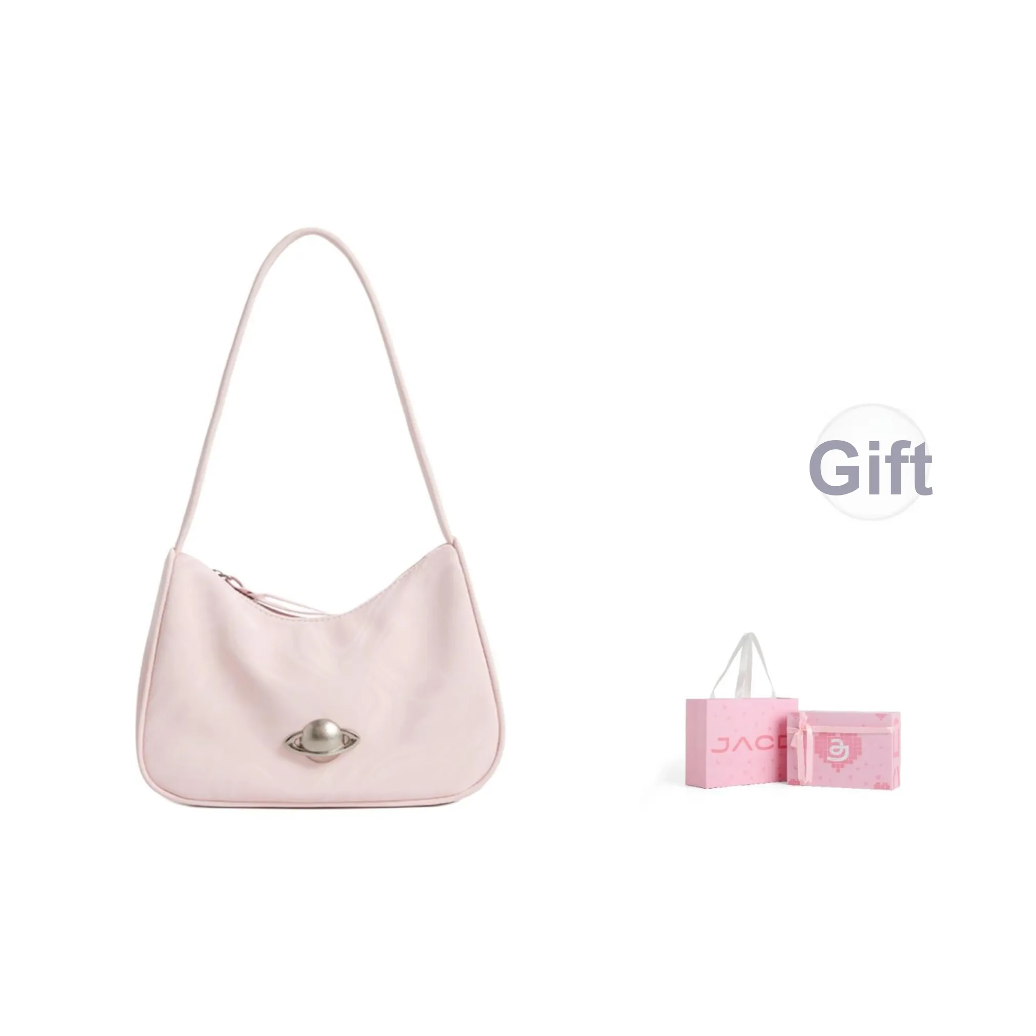 JACD ПУ (полиуретан) Сумка через плечо Женская Белая Холодный мятный Сладкий сон Розовый