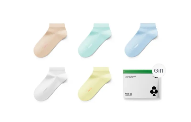 YOUKESHU Socks Gift Box Women's 5 Pack-14