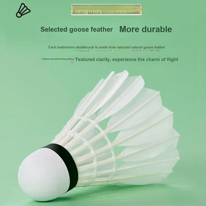 Kawasaki Training Size 9pro 10 Pack Goose Feather Shuttlecocks-4