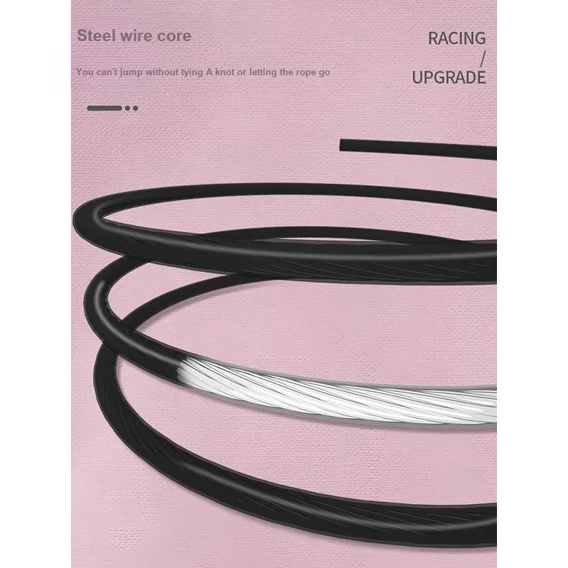 LENWAVE Fitness Training Non Countable Jump Ropes Students Handle Material ABS Twine Material, PVC Steel Wire 3m-6