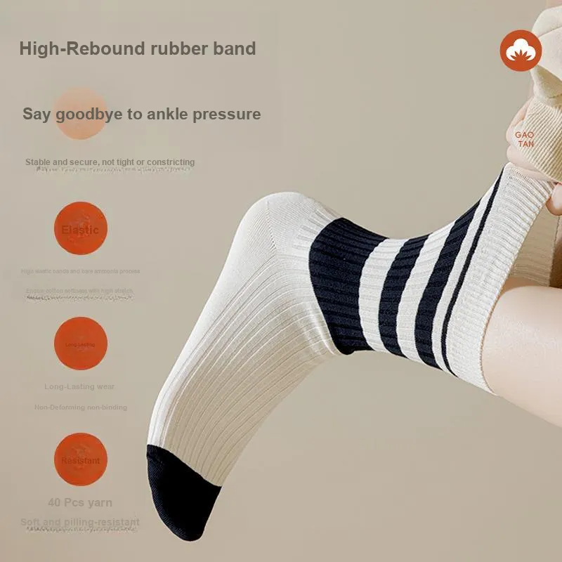 MIIOW Trend Party Series Mid Calf Socks Women's Shopping Bag Combo Set-3