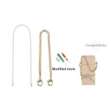Yves Saint Laurent Perfume Box 1.2mm Pearl Chain 110cm+Gold-Tone Decorative Chain 30cm[Includes Modified Tool]