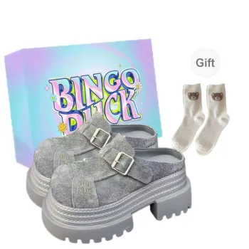 BINGO DUCK Rubber Sole Abrasion Resistant Closed Toe Slippers Women's