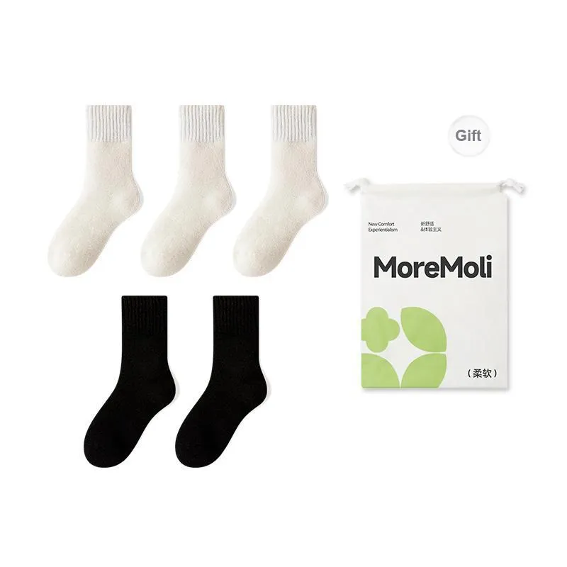 Moremoli Mid Calf Socks Women's 5 Pack-3