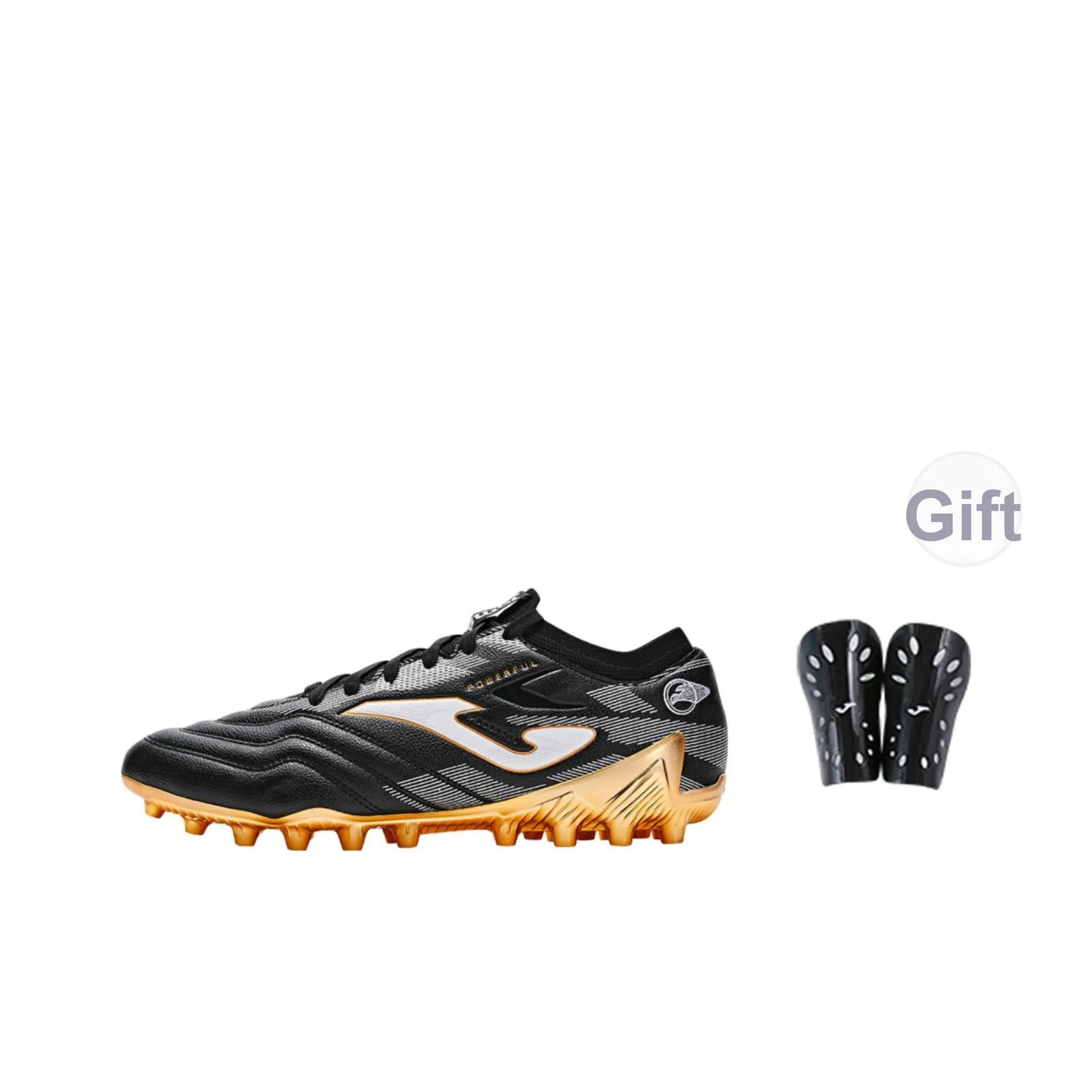 Joma MG MULTI Ground Противоскользящие Устойчивые к истиранию MG Футбольные бутсы Мужские Черные