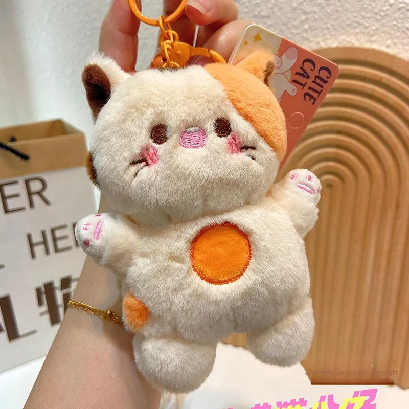 Jinnew Plush Pendants Unisex Grey/Pink/Yellow/Brown-9