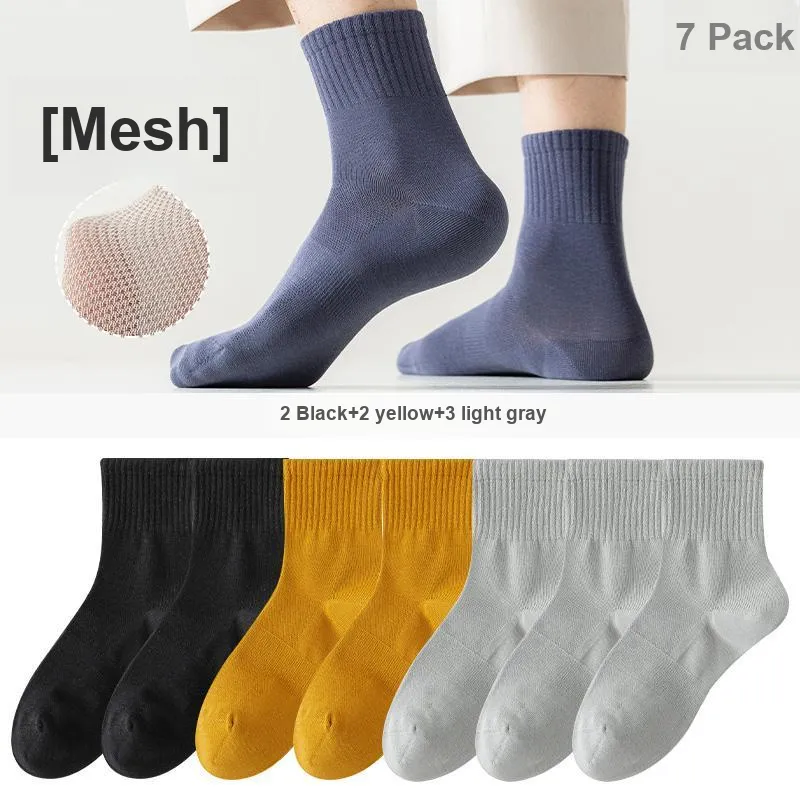 7 SEVFUN Mid Calf Socks Men's Combo Set-19