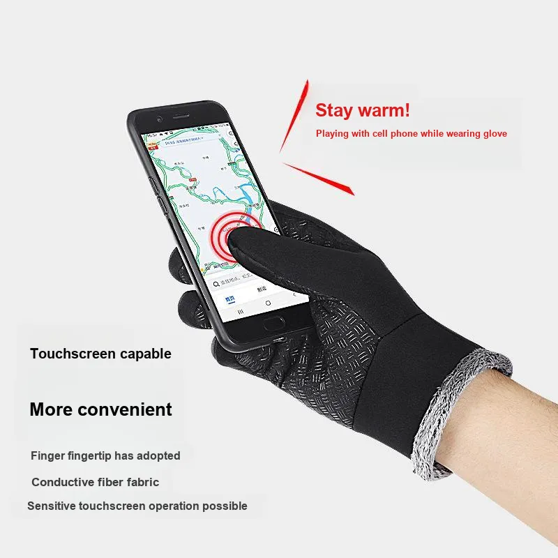 HNJ Riding Equipment Glove Unisex Black-1