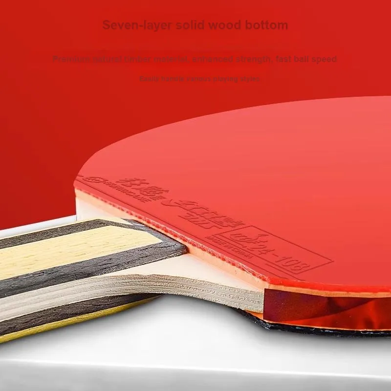 DHS Ping Pong Paddles Unisex Fragrant Carbon Pure Wood-9