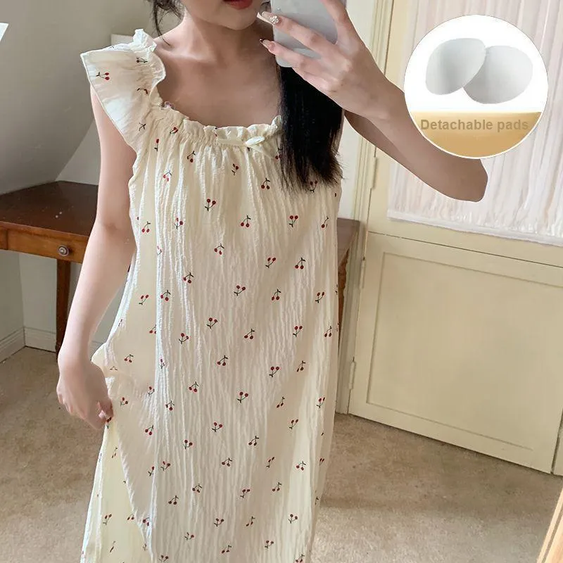 METE WHALE MT Nightgown Women's Gift Box Set Cherry-5