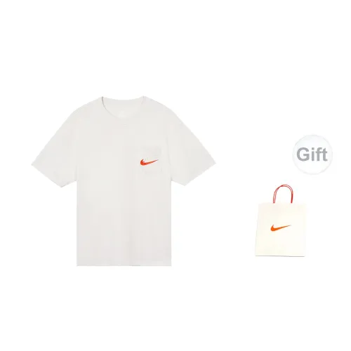 Nike T-Shirts Men Phantom Gray White+Gift Bag