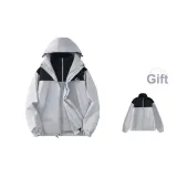 Gray White (3-in-1, Comes with Thickened and Fleece-Lined Liner)