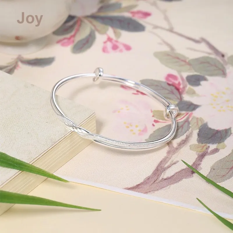 7℃ S999 Fine Silver Bangles Unisex-2
