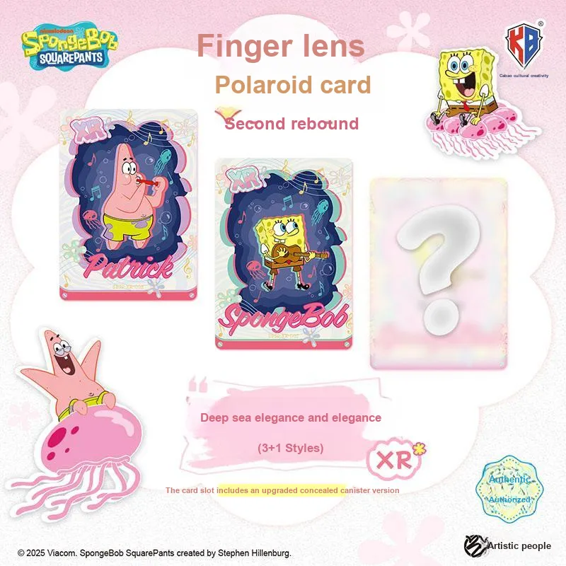 Kabao Cultural Creation SpongeBob Polaroid Card Second Edition Finger Lens V2 IP/Anime Cards 1 Box 30 Bags-4