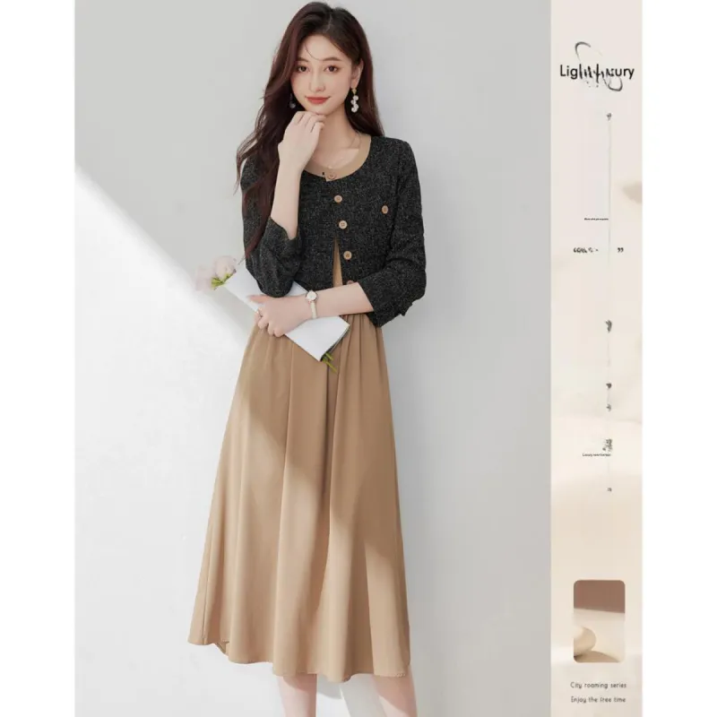 Like The Age Of Water Fall Long Sleeved Dress Women's-1
