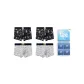 Box 4 Pack (Black+Black+White+White)