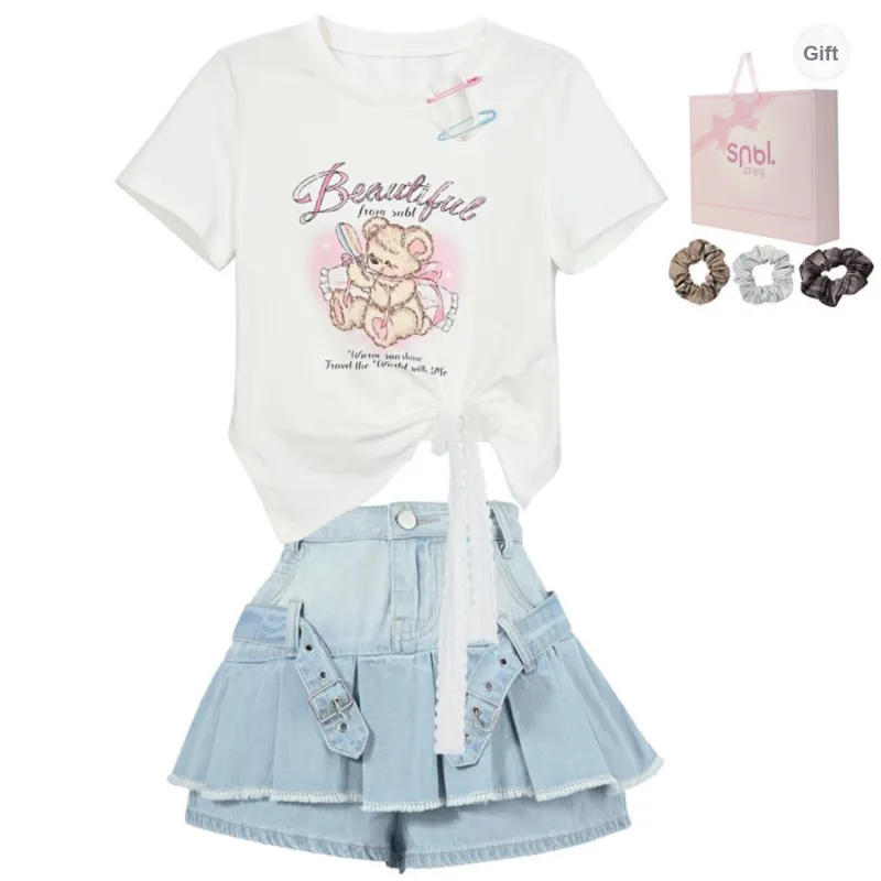 SNBL Two Piece Skirt Sets Women's-1