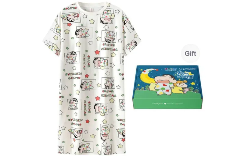 Gongdie x LABIXIAOXIN,LIANMINGKUAN Nightgown Women's Gift Box Set Beige Yellow-0