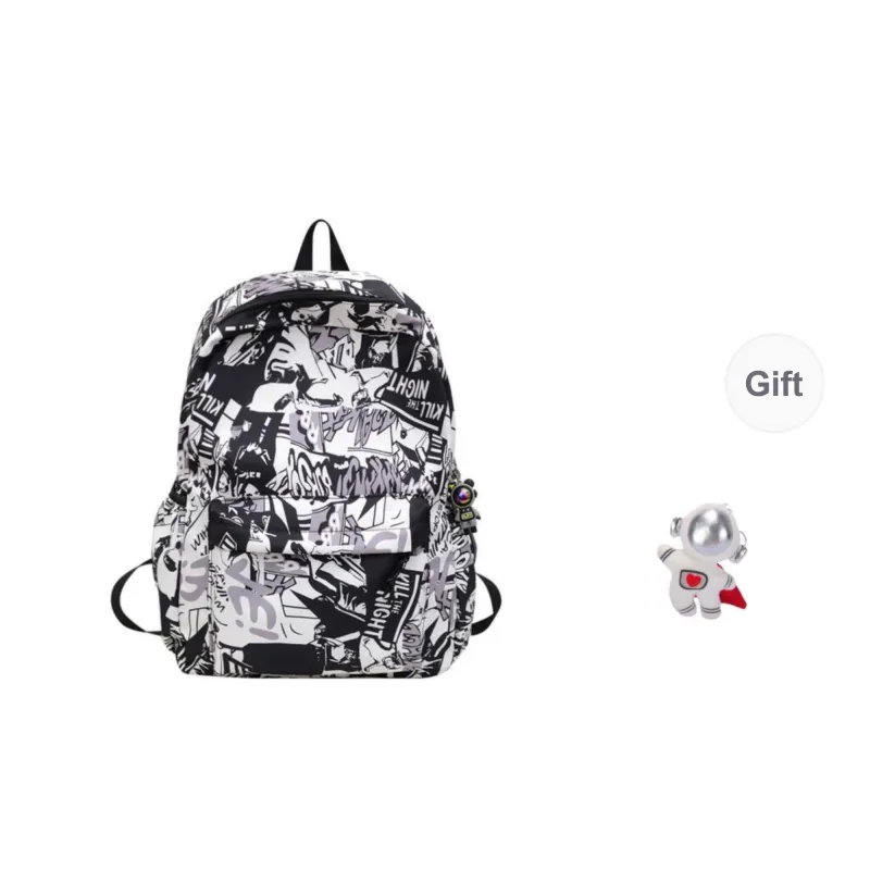 KAMLUI Nylon Backpack Regular Unisex Navy Blue/Gray/Green/Blue/Pink-7