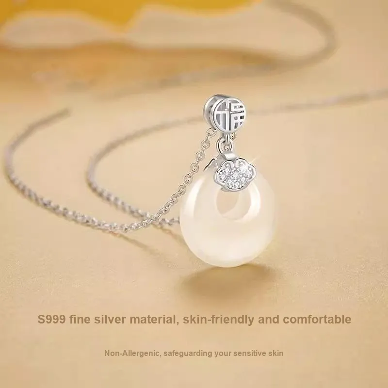 MISS TOOYA Chalcedony Jade Necklaces Women's-2