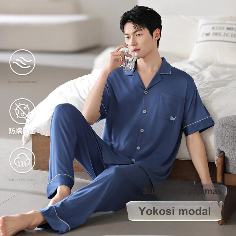 MIIOW Cool One Summer Series Pajama Set Men's Blue-1