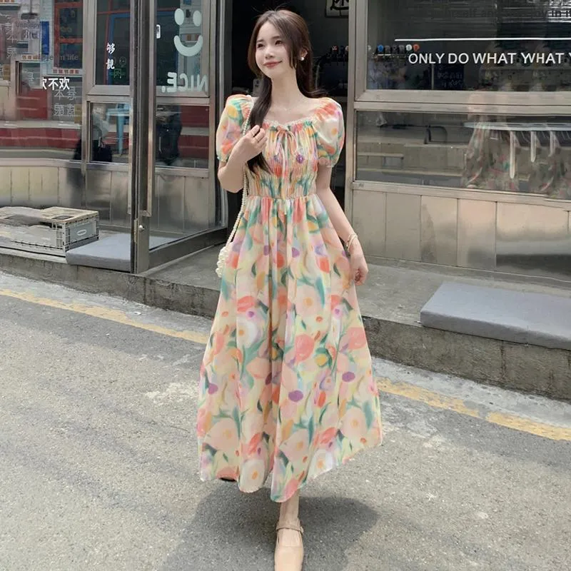 SYEEE WITH U Short Sleeved Dress Women's Multicolor Dress-6