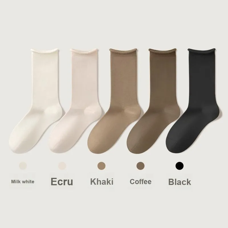B&C.Room Mid Calf Socks Fall Winter Women's 5 Pack-6