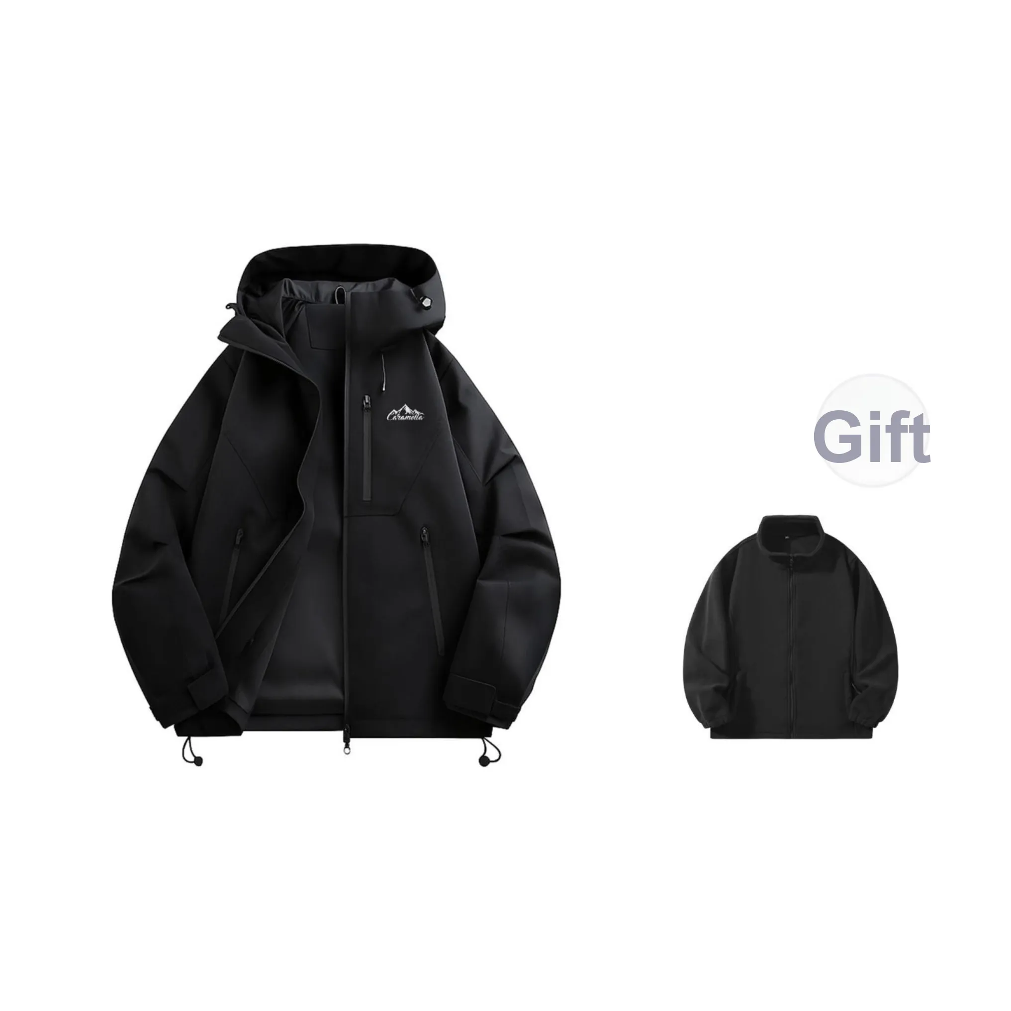 Caramella Водонепроницаемый Ветрозащитный Дышащий Устойчивый к истиранию Дождезащитный Ветровка Унисекс