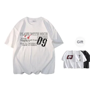 OGEK T Shirt Unisex White Comes With Random Print T Shirt