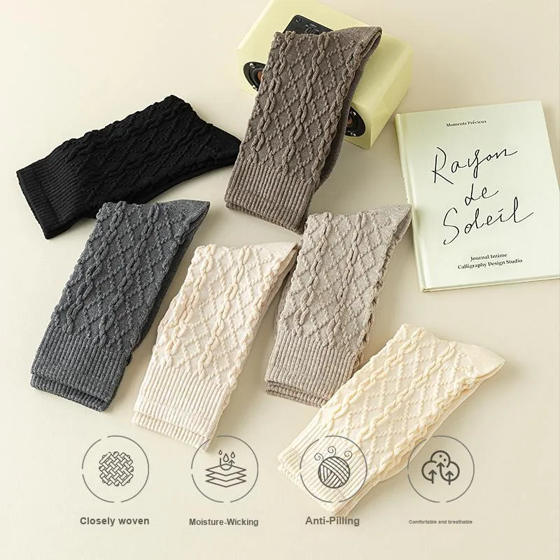 YOOKA Mid Calf Socks Women's Combo Set-4