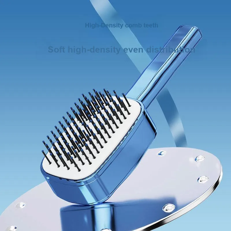 Love Of Wormwood Push Button Cleaning Design Massage Comb Home Use Comb-5