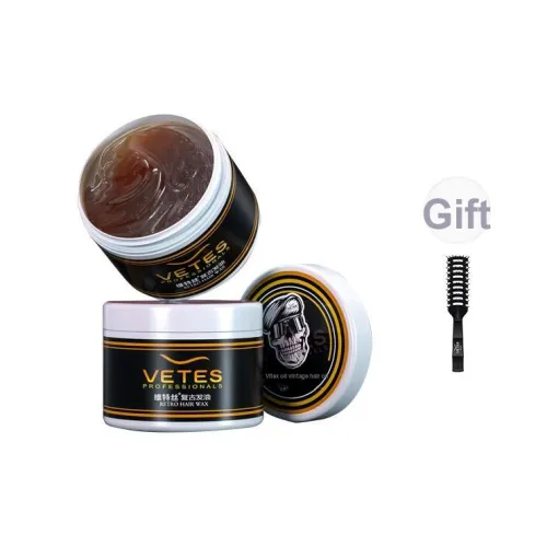 VETES Мужской Винтаж Формирование Волосы Масло для Волос Глина Hydrating с Свежим Ароматом Длинное Сдерживающее Укладка 100г*2
