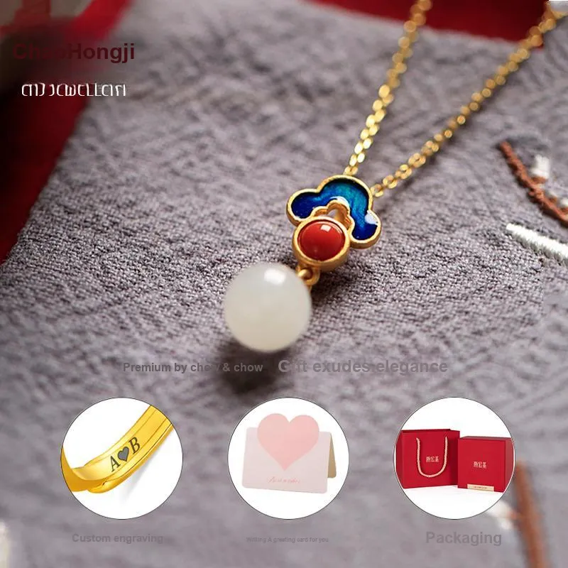 CHAOHONGJI Chalcedony Necklaces Women's-1