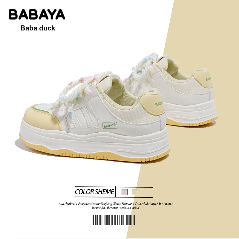 Babaya Anti Slip And Wear Resistant Height Increasing Skateboard Shoes Women's-3